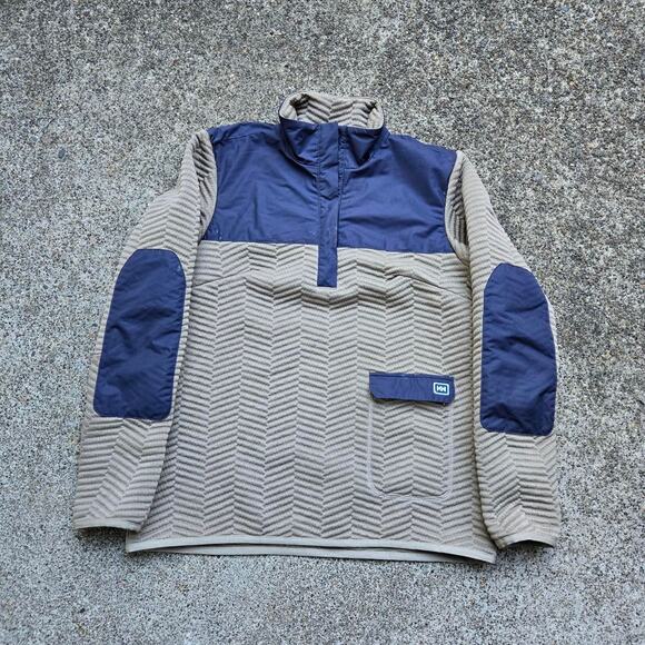 Vtg Y2k HELLY HANSEN HH Logo Colorblock Outdoors Techwear Ribbed Shell Jacket Sm - Picture 1 of 7